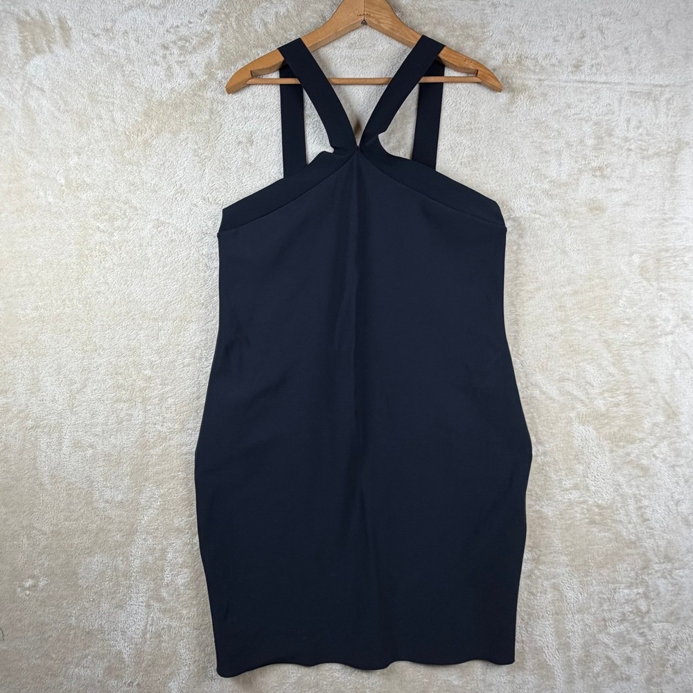 Chiara Boni La Petite Robe Guendaline Halter Dress Black EU44/US 8 Made in Italy